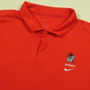 Nike Georgia Bulldogs Dri Fit Polo Shirt Mens 3XL Red Team Issue Lightweight
